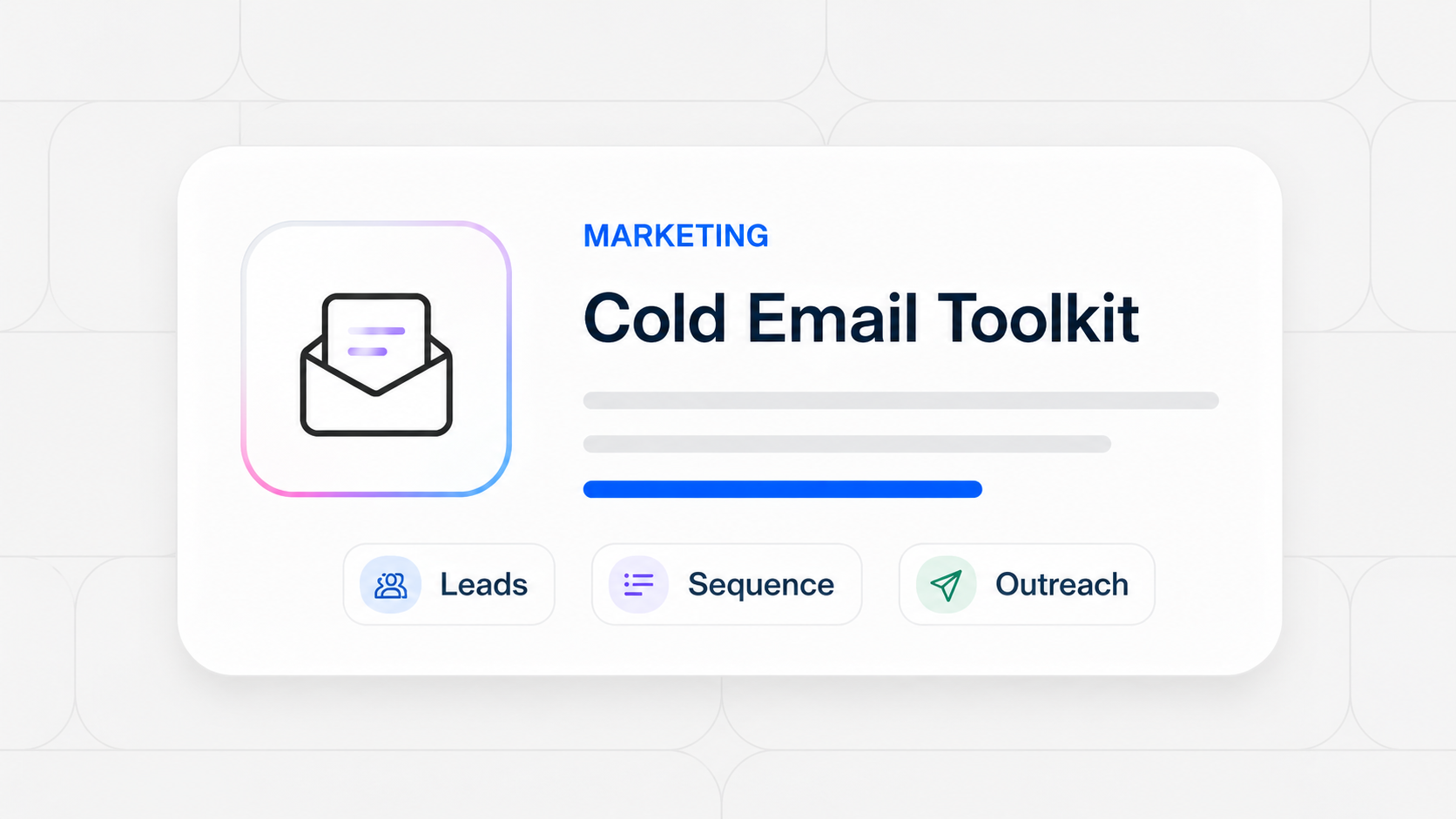 Cold Email Toolkit course cover